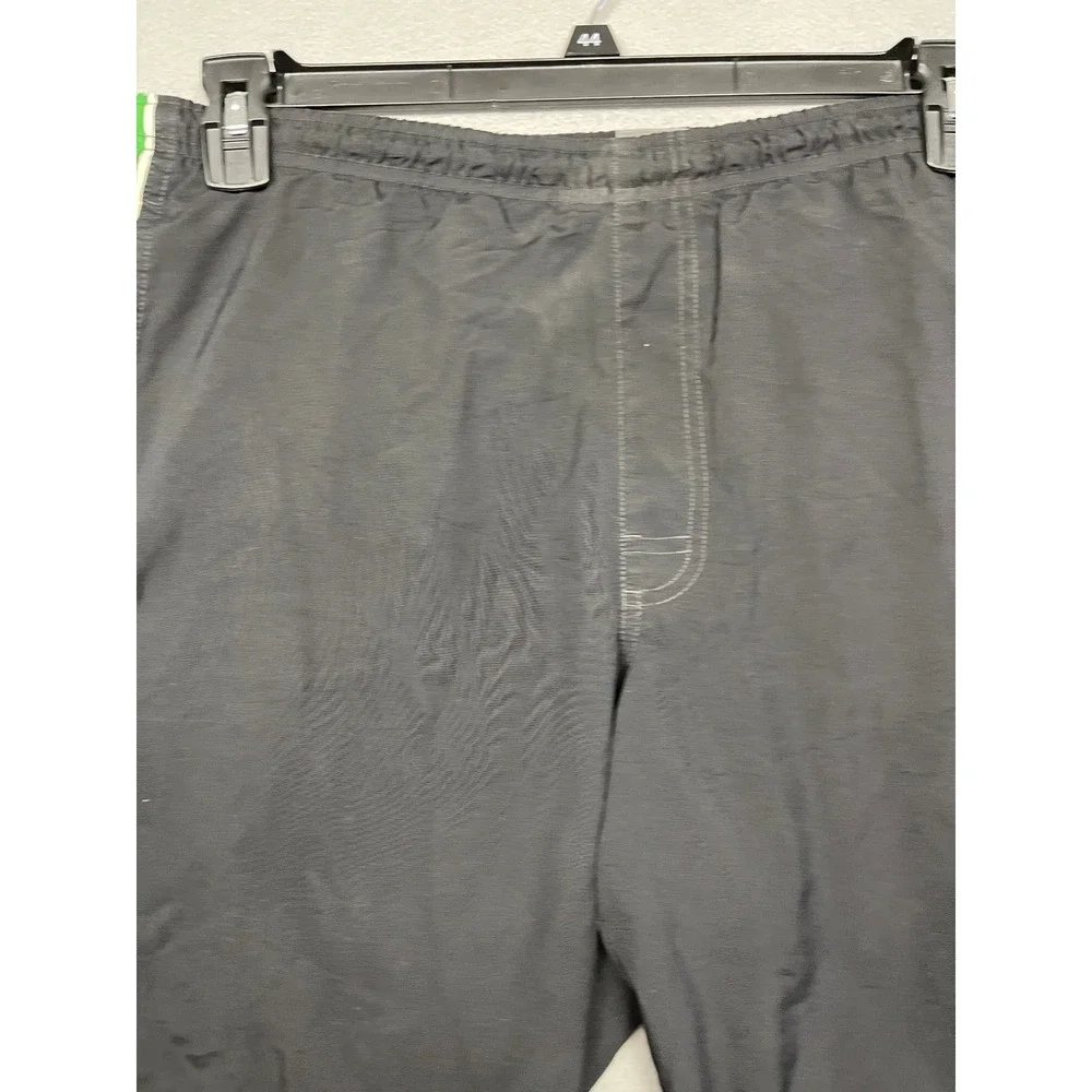 Nike Athletic Shorts Nylon Black Green Size Medium Mens